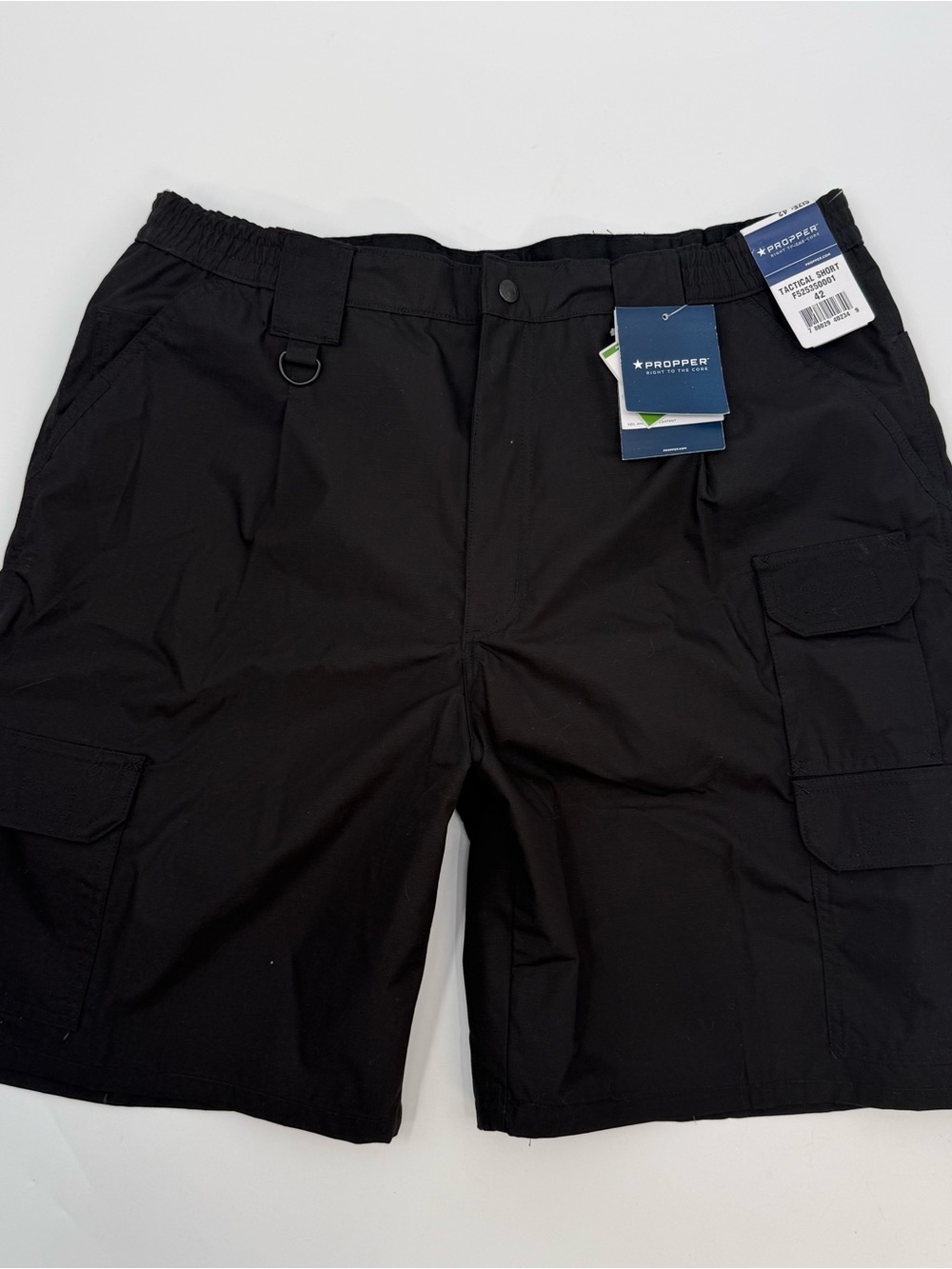 Propper Black Men's Cargo Shorts with Utility D-Ring
